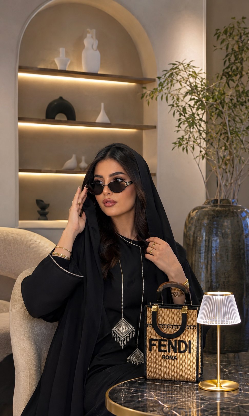 Abaya noire élégante
